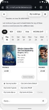 Dataiera consumer commerce app on a phone